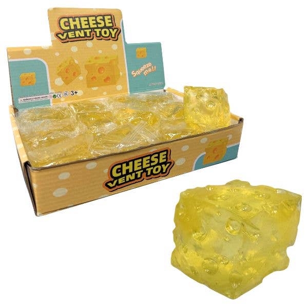 The Clear Cheese Squishy - #T-NL2220 - 12 Per Display