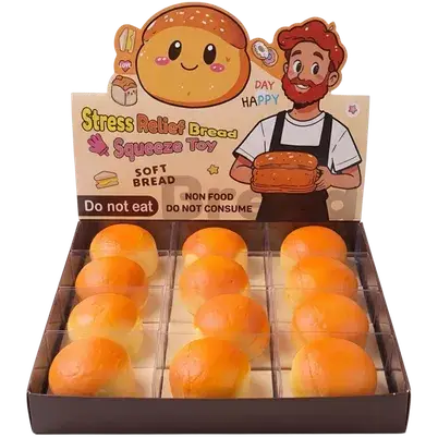 Sweet Scented Bread Bun Squishy Sensory Stress Relief Toy