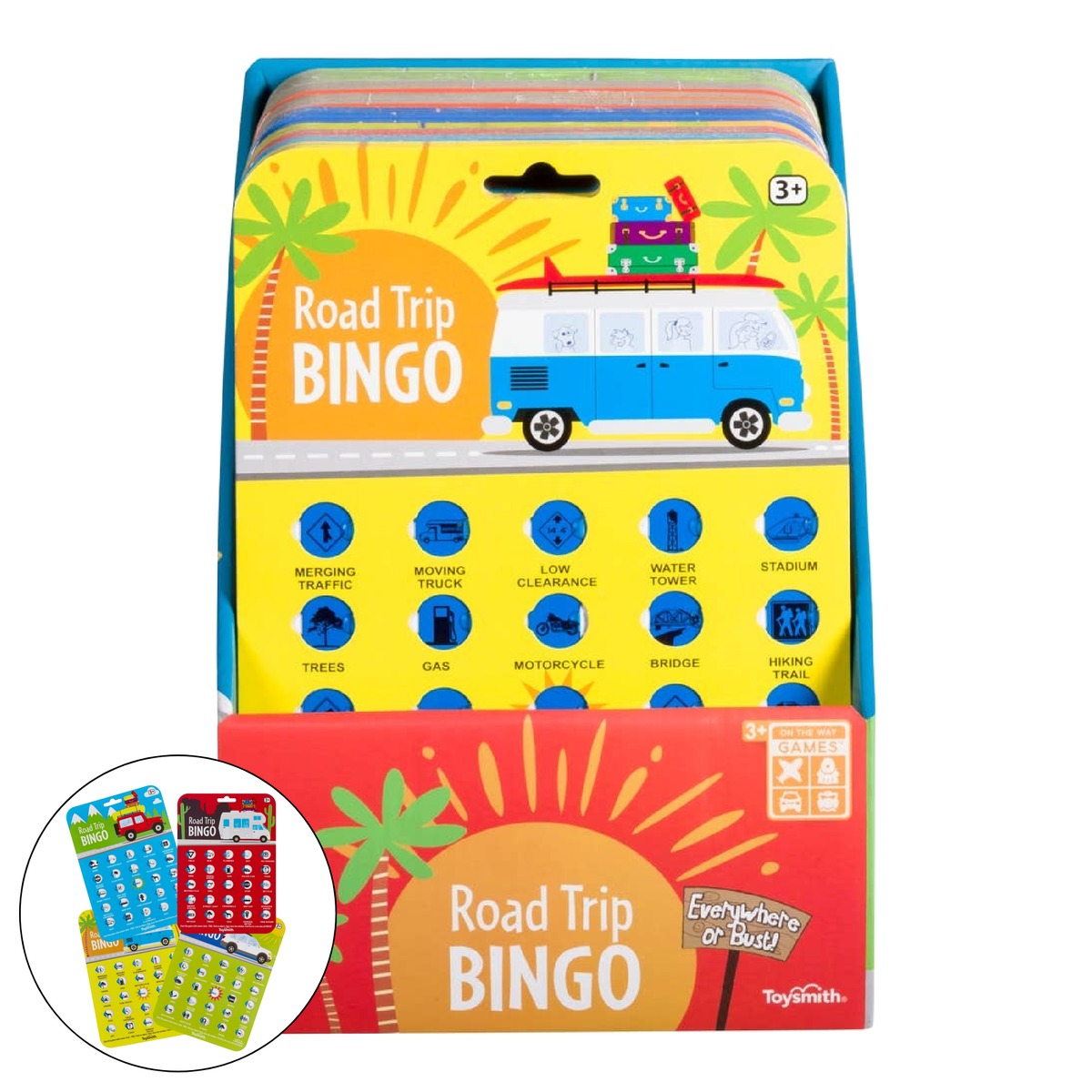 On the Way Games Road Trip Bingo, Travel Game