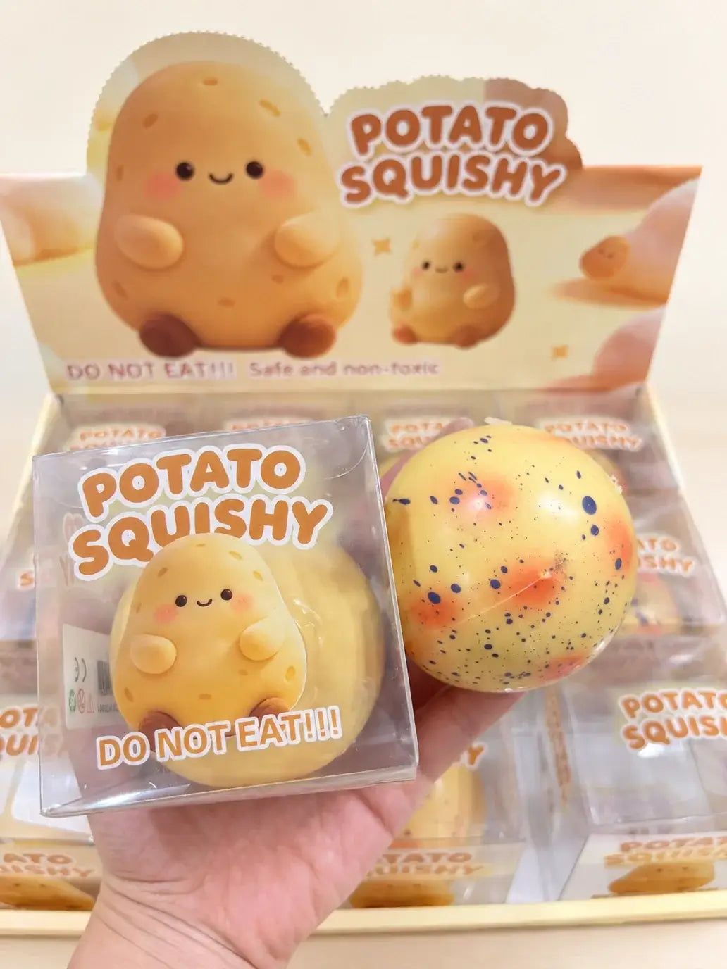 ASMR Crunchy Potato Squishy – Crunching Sound Squeeze Toy