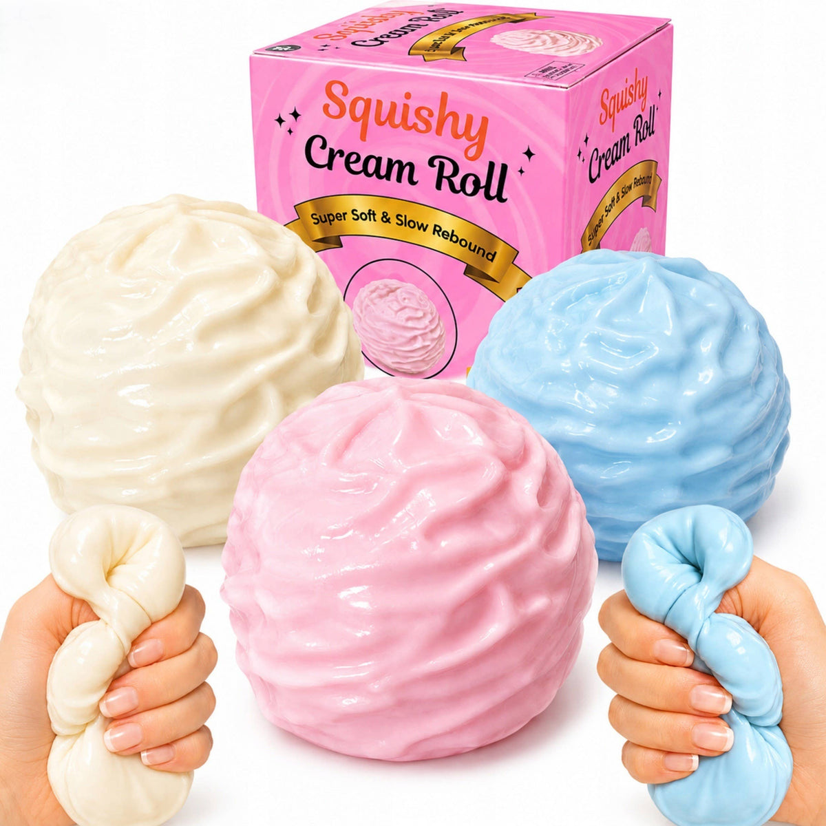 Vaseline Cream Roll Squishy Toy – Soft Slow-Rising Sensory