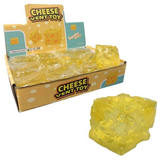 The Clear Cheese Squishy - #T-NL2220 - 12 Per Display