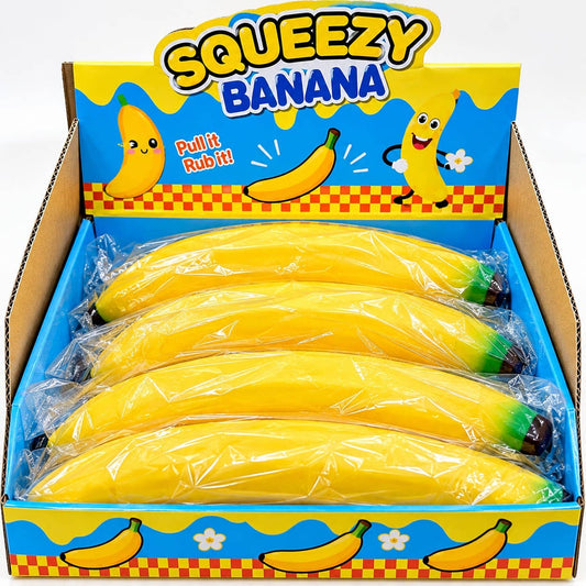 16" Ultra Jumbo Banana Squishy Fidget Toy Stress Relief