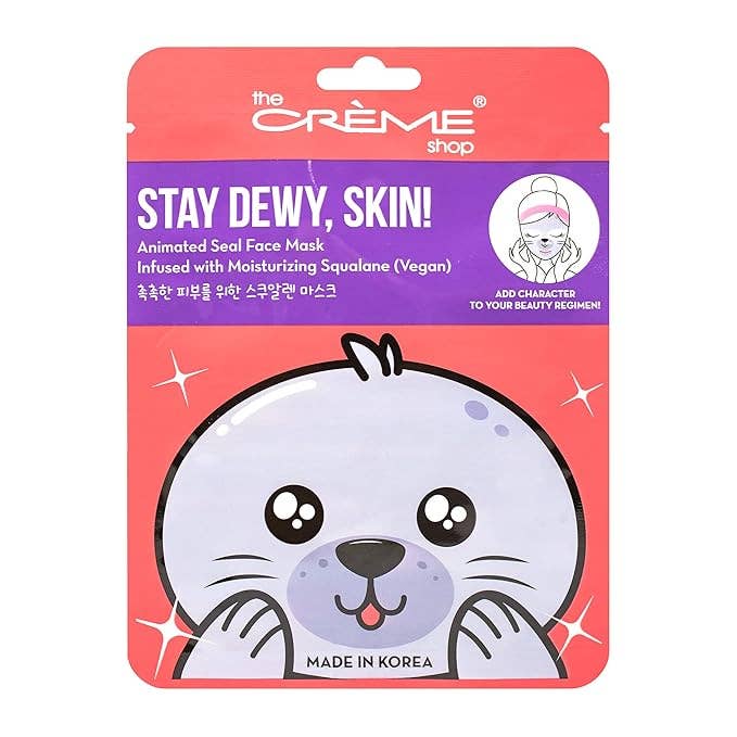 K-Beauty Animated | Vegan Squalane Hydrating Face Sheet Mask