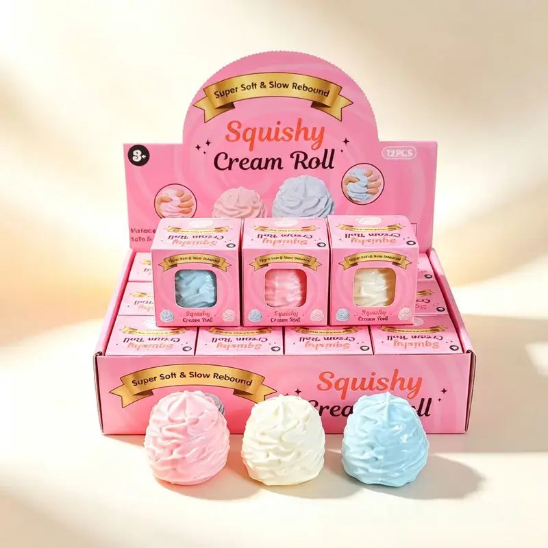 Vaseline Cream Roll Squishy Toy – Soft Slow-Rising Sensory