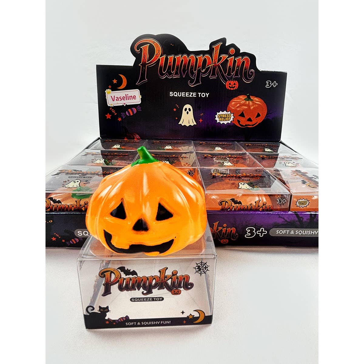 Vaseline Halloween Jack-o-Lantern Pumpkin Squishy Toy